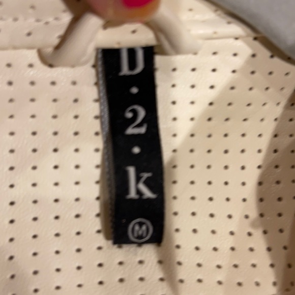 D2K cream leather pinhole couture James - Picture 4 of 12